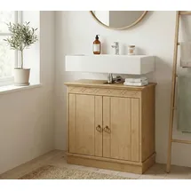 OTTO home Waschbeckenunterschrank Indra 64 x 66 x 32 cm natur