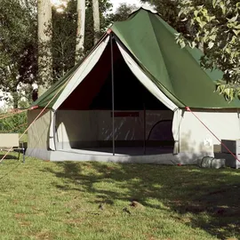 vidaXL Tipi Familienzelt 10 Personen Grün