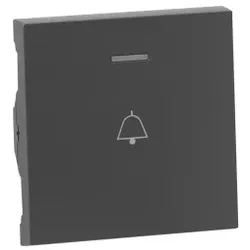 Legrand 765415 SEANO Wippe beleuchtet mit Symbol Klingel, Farbausführung Anthrazit lackiert 1