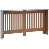 vidaXL Heizkörperverkleidung Anthrazit 152x19x81,5 cm MDF
