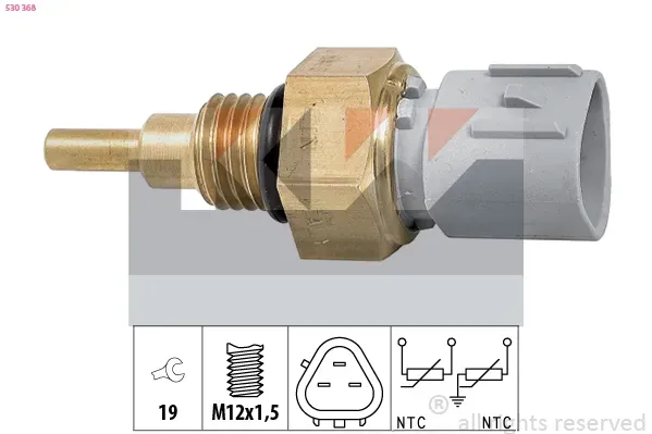 KW Sensor, Kühlmitteltemperatur 530368 für Ford GM TOYOTA DAIHATSU HONDA MAZDA Suzuki