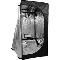 Amax Ferts Anzuchtschrank für den Innenbereich, reflektierende Wände aus 99% Mylar, Gewächshaus für Pflanzen, wasserdicht und abnehmbar, Robustes Nylongewebe, Schwarz, 100 cm x 100 cm x 200 cm
