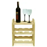 Proregal Weinregal 36 x 34,4 x 26,5 cm Natur