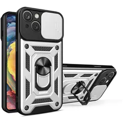 Hülle Handy Schutz für Apple iPhone 15 Plus Kamera Case Cover Tasche Etui Bumper