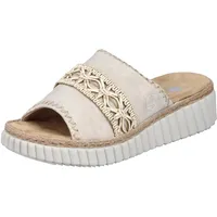 Rieker Damen 69278 Pantolette, Beige, 42 EU
