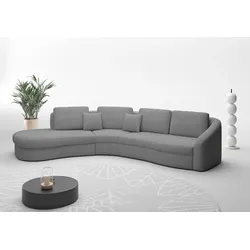 Ecksofa SIT & MORE "Jazz L-Form", grau, B:366cm H:88cm T:230cm, 100% Polyester, Sofas, In weiteren Größen erhältlich