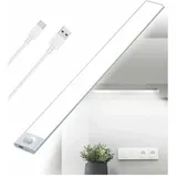 Wiederaufladbare Usb-led-küchenunterbauleuchte – 40 Cm – 2500 Mah – Bewegungsmelder-schrankleuchte – Wiederaufladbare Kabellose Led-leiste – Batteriebetriebene Pir-sensorleuchte Für Treppenhäuser Im I