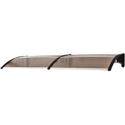 Outsunny Vordach Polycarbonat, Aluminium