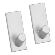 Metaltex Klebehaken pullCLEAN Rechteckig 2er Set Silber