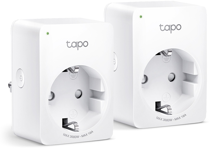 TP-Link Tapo P100 Mini Smart WLAN-Steckdose, 2er Pack [Fernzugriff, Zeitpläne erstellen, kompatibel mit Google Assistant, kein H