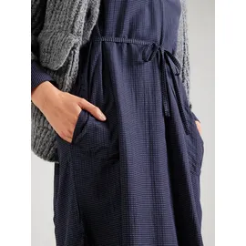 s.Oliver Hemdblusenkleid Mini Strukturmuster Blau 42