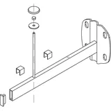 Kermi Universalkonsole Konvektor Länge 350mm weiß