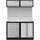 Kraftwerk Werkstattschrank Edelstahl 136 cm/200 cm weiß