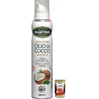 Fratelli Mantova Olio Di Cocco Spray Liquido 200ml+Italian Gourmet Polpa 400g