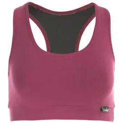 Sport-Bustier WINSHAPE "WVR1", Damen, Gr. S, lila (berry love), Obermaterial:u00a090% Baumwolle, 10% Elasthan, BHs Sport Bustiers