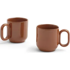 Hay Barro Kaffeetasse 0,25 l Braun 2 St.