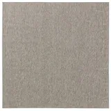 benuta Outdoorteppich Iowa, quadratisch, Höhe: 5 mm, Outdoor Teppich Garten, Terrasse, Balkon, Küchenteppich, Wetterfest grau quadratisch | 195 cm x 195 cm x 5 mm