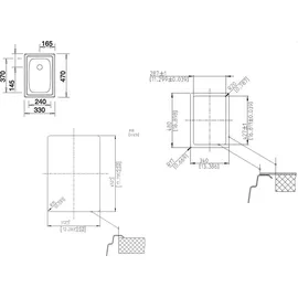 Blanco Top EE 3 x 4 edelstahl naturfinish + Handbetätigung