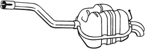 BOSAL Endschalldämpfer 233871 für Skoda