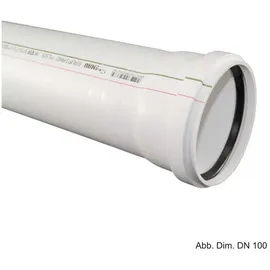 Rehau Abflussrohr RAUPIANO PLUS DN 75, 250 mm, Weiß