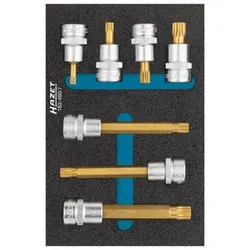 Steckschlüssel-Einsätze-Satz 163-460/7, 3/8", 7-teilig für XZN M5 - M10