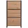 Finori Schuhkipper 70 x 125 x 25 cm anthrazit / braun
