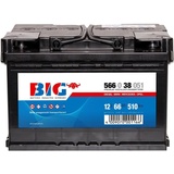 Autobatterie 12V 66Ah BIG Starterbatterie ersetzt 55Ah 60Ah 62Ah 63Ah 70Ah 72Ah