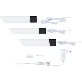 Paulmann LED Unterbauleuchte Bredo schwarz warmweiß 3er Set