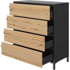 Gami Mimizan 94 x 104 x 45 cm Schwarz / Eiche