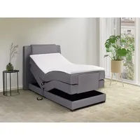 Vente-unique Boxspringbett mit Bettkopfteil + elektrischem Untergestell mit Relaxfunktion
