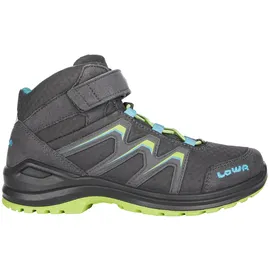 Lowa Maddox GTX Mid Kinder graphit/limone 26
