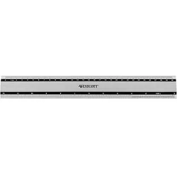 WESTCOTT Lineal 30,0 cm, silber