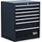 BGS Schubladen-Unterschrank, 7 Schubladen, leer