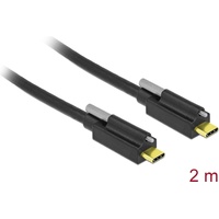 DeLock - USB-Kabel - USB-C (M) schraubbar bis USB-C (M)