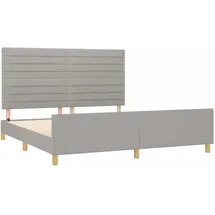 vidaXL Bettgestell 180 x 200 cm Hellgrau