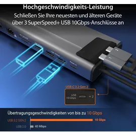 j5create JCD552 USB-C Gen 2 Docking Station (With Ethernet)