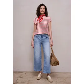 street one studio High Waist Wide Leg Jeans, im Loose Fit Light Blue wash), 30 - 30W / 28L
