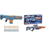 Nerf Elite 2.0 CS-10 Blaster mit 24 Nerf Darts und 10er Magazin & Elite 2.0 Eaglepoint RD-8 Blaster, 8-Dart Trommel, Abnehmbares Fernrohr und Abnehmbarer Lauf, 16 Nerf Darts, Bolzen