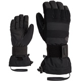Ziener Herren Milo Snowboard-Handschuhe/Wintersport | wasserdicht, atmungsaktiv; Protektor, Black, 10,5