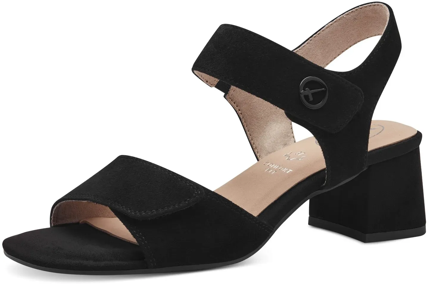 Tamaris COMFORT Sandalette, Sommerschuh, Sandale, Blockabsatz, mit seitlichem Stretcheinsatz Tamaris COMFORT schwarz 37