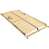 Sleepneo Lattenrost, Braun, Holz, Teilmassiv,Buche, Birke, 7-Zonen, 120x200 cm, Blauer Engel, bewegliche Leistenlagerung, Federholzleisten verleimt, Federleisten mit Triokappen, individuelle Liegehärteeinstellung, Mittelgurt, verstellbar, Schlafzimmer, Lattenroste