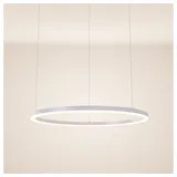 s.luce LED Ring Hängelampe Ø 80cm Weiß,