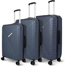 deluxe4home Koffer-Set 3-tlg. dunkelblau