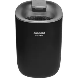 Concept Perfect Air Luftentfeuchter Elektrischer Entfeuchter 600 ml Raumentfeuchter für Räume bis 15 m2 300 ml/Tag (Schwarz)