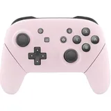 eXtremeRate Griff Hülle Set für Switch Pro Controller, Matt DIY-Ersatz Front Case/Rücken Gehäuse&Handgriff Grips Shell Zubehör für Nintendo Switch Pro Controller-Pink