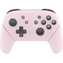 ExtremeRate Griff Hülle Set für Switch Pro Controller, Matt DIY-Ersatz Front Case/Rücken Gehäuse&Handgriff Grips Shell Zubehör für Nintendo Switch Pro Controller-Pink