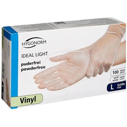HYGONORM unisex Einmalhandschuhe IDEAL LIGHT weiß Größe L - 100 Stück