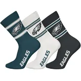 NFL Crew Socken 3er Pack Grün/Schwarz/Weiß 39-42
