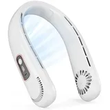 Nackenventilator – Tragbarer Usb-nackenventilator Mit 5000 Mah Akku, 3 Geschwindigkeitsstufen, 360°-luftstrom, Blattlosem Design, Led-anzeige, Usb-c-anschluss, Leichtem Design Für Drinnen, Sport, Reis