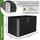 Trutzholm Hochbeet Palettenrahmen 120 x 80 x 80 cm Schwarz